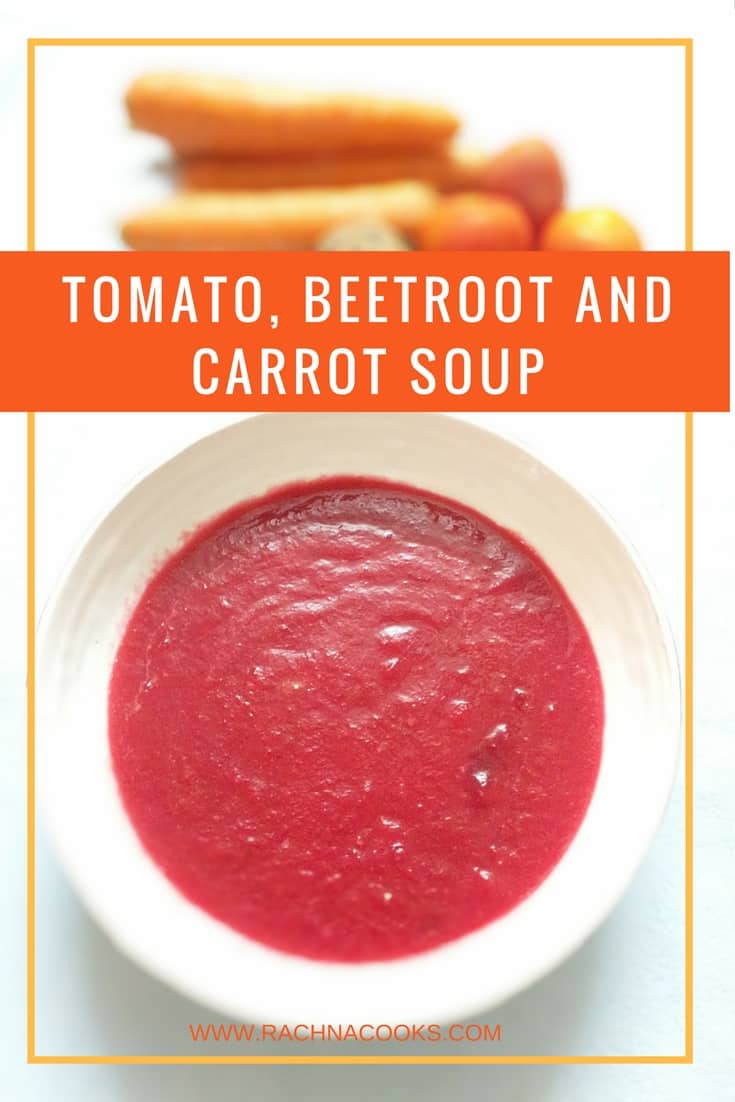 tomato beetroot carrot soup