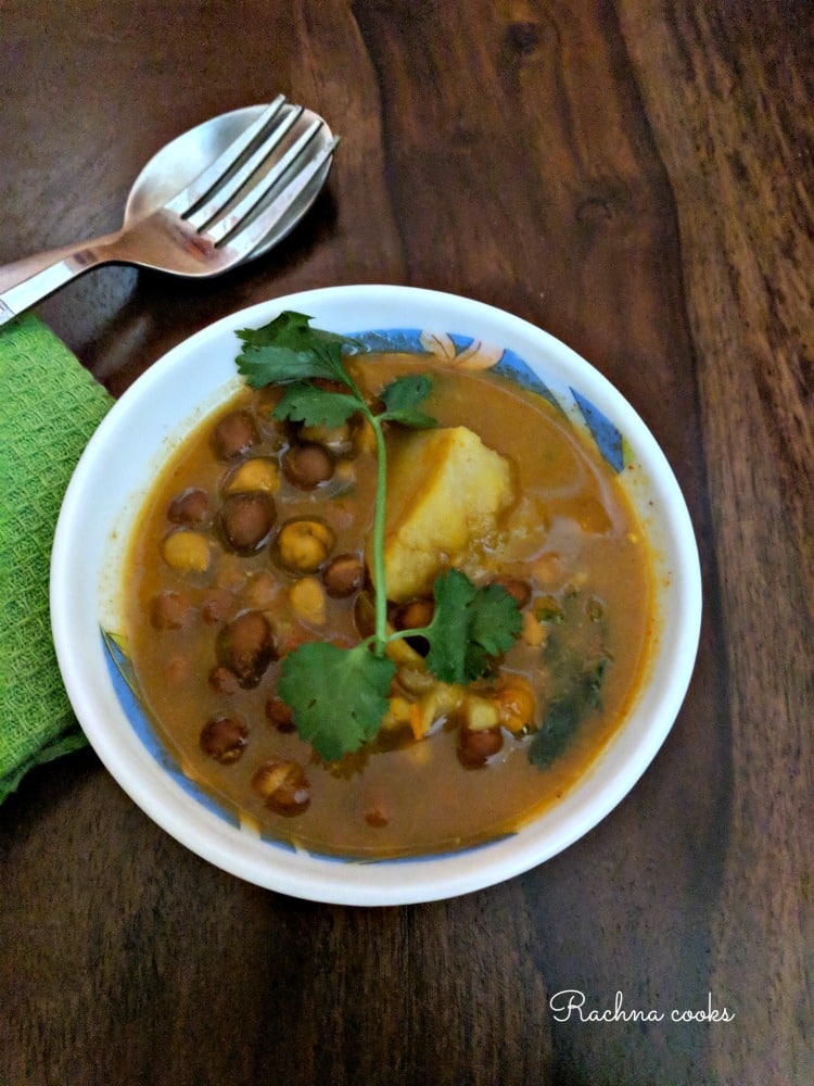 black chana curry recipe