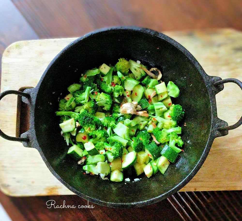 Broccoli stir fry