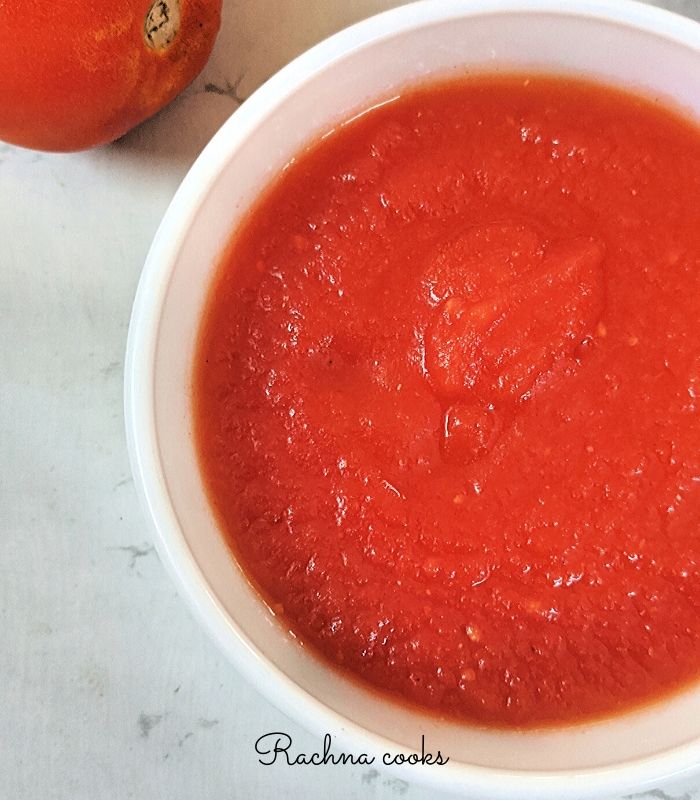 homemade tomato puree