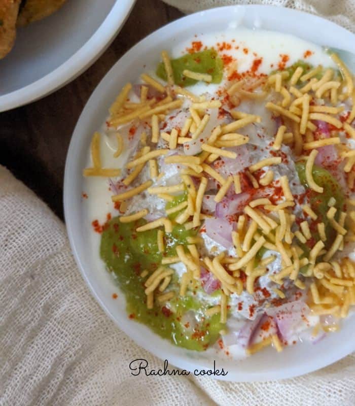 aloo tikki chaat air fryer recipe