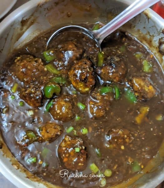 veg manchurian curry